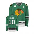 NHL Chicago Blackhawks #10 Patrick Sharp Green Jersey