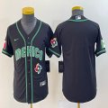 Youth 2023 World Cup Mexico blank black majestic MLB baseball Jerseys-BD 15