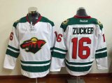 Reebok Minnesota Wild Jason Zucker #16 white green nhl jerseys