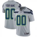 Customized Seahawks gray nike Color Rush Limited Jersey