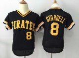 New Pittsburgh Pirates 8# Willie Stargell Black baseball jersey