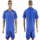 2016-2017 Greece team blue soccer jersey away