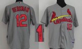 St Louis Cardinals BERKMAN 12# white mlb signature jersey