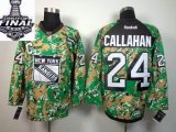 2014 stanley cup Rangers #24 Ryan Callahan green camo NHL Jerseys