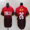 Nike Philadelphia Phillies #26 Chase Utley red majestaic baseball jersey city version