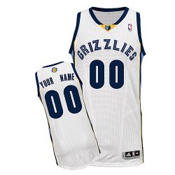 Memphis Grizzlies Custom white Home Jersey for sale