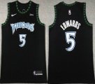 Nike Minnesota Timberwolves #5 Anthony Edwards black basketball jersey-XD