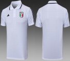 2023-2024 Italy Team thailand version white Polo soccer jersey C1035