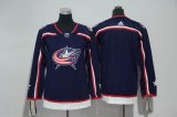 Youth adidas Columbus Blue Jackets blank dark blue ice hockey jersey