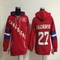 women Montreal Canadiens Alex Galchenyuk 27 red Ice hockey Hooded Sweatshirt