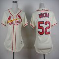 women St.Louis Cardinals Michael Wacha #52 beige MLB Jerseys