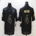 Nike Houston Texans #4 Deshaun Watson black Salute To Service Limited Jersey-BD