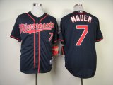 Minnesota Twins #7 Joe Mauer Blue Jerseys