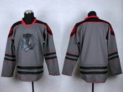 Reebok Chicago Blackhawks blank Cross Check Premier Fashion Jersey - Charcoal