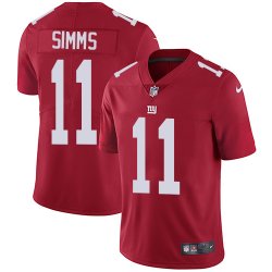 New York Giants #11 Phil Simms Nike red Color Rush Limited Jersey