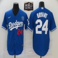 Nike Los Angeles Dodgers Kobe Bryant blue majestic baseball Jersey 2020 World Series