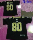 Nike New Orleans Saints 80 Jimmy Graham Game Black NFL Children Jerseys