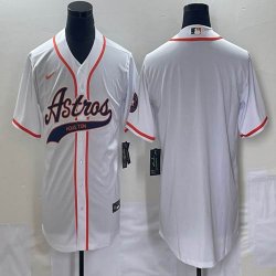 Nike Houston Astros blank white majestic baseball jerseys Joint name -BD 08