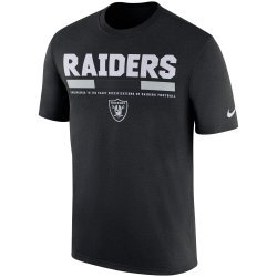 Oakland Raiders Nike Sideline Legend Staff Performance T-Shirt - Black