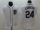 2016 Detroit Tigers #24 Miguel Cabrera white elite mlb jersey