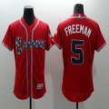 2016 Atlanta Braves #5 Freddie Freeman red elite baseball jersey