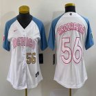 Youth 2023 World Cup Mexico #56 Randy Arozarena white skyblue majestic baseball jerseys 09