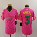 Youth Nike San Diego Padres #3 Jackson Merrill pink MLB Baseball jerseys Joint name-BD 04