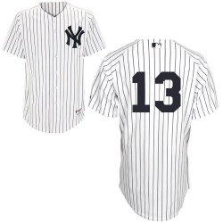 New York Yankees 13 Alex Rodriguez white MLB Jersey