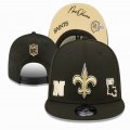 2023 New Orleans Saints black beige NFL Snapback Hats-YD