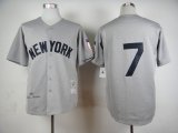 New York Yankees 7# Mickey Mantle Heather Grey Baseball jersey