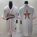 Nike Houston Astros blank white majestic baseball jerseys Joint name -BD