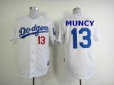 Custom Los Angeles Dodgers #13 Max Muncy white baseball jersey