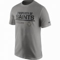 Men's New Orleans Saints Nike Heathered Gray Property Of T-Shirt