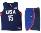 USA National Team Jerseys Carmelo Anthony #15 blue 2016 USA Basketball NBA suits