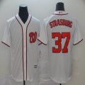 Washington Nationals #37 Stephen Strasburg white majestic MLB Jerseys