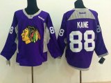 2014 new Chicago Blackhawks #88 Patrick Kane purple ice nhl Jersey