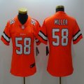 Women Denver Broncos #58 Von Miller Nike orange Color Rush Limited Jersey