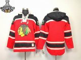 Chicago Blackhawks blank Red NHL Hooded Sweatshirt