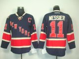 New York Rangers 11 Mark Messier Navy NHL Jerseys