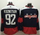 Adidas Washington Capitals #92 Evgeny Kuznetsov blue hockey Jersey