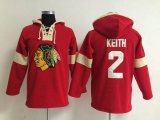 Reebok Chicago Blackhawks Duncan Keith #2 Ice hockey Hooded Sweatshirt