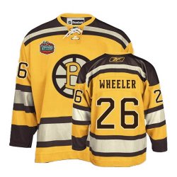 Boston Bruins 26 wheeler yellow nhl jersey