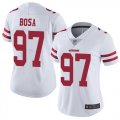 women 49ers #97 Nick Bosa nike white Color Rush Limited Jersey-BD 001