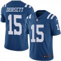 Men Indianapolis Colts #15 Dorsett Nike blue Color Rush Limited Jersey