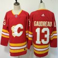 Adidas Calgary Flames #13 Johnny Gaudreau red Ice hockey jerseys-fh