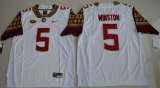 2016 Florida State Seminoles Jameis Winston 5 College Football Limited Jersey - White