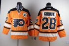 Reebok Philadelphia Flyers #28 Claude Giroux Orange NHL Jerseys