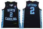 North Carolina #2 Cole Anthony Black NBA Basketball Jersey