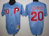 Philadelphia Phillies #20 Mike Schmidt blue Baseball Jersey