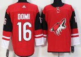 Adidas Phoenix Coyotes #16 Max Domi red hockey jerseys